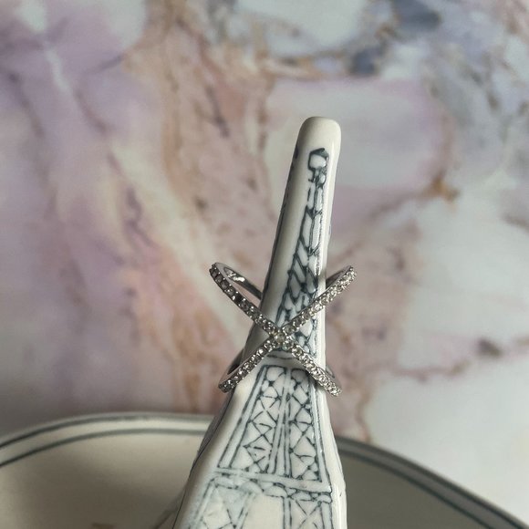 BAUBLEBAR Mason Pave Ring Silver (SZ: 7) - Picture 1 of 3